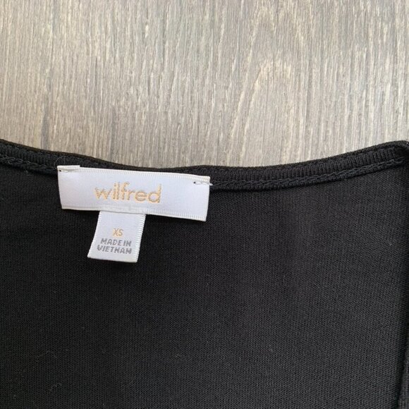 Aritzia Wilfred Tank Top Tiered Ruffle detail Sleeveless Rayon Black Size XS - Picture 14 of 15